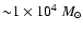 ${\sim} 1 \times 10^{4}~M_{\odot}$