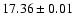 $17.36\pm0.01$