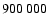 $900 \ 000$