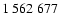 $1\ 562\ 677$