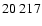 $20 \ 217$