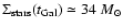 $\Sigma_{{\rm stars}}(t_{{\rm Gal}})
\simeq 34~M_\odot$