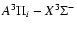 $A^{3} \Pi_{i} - X^{3} \Sigma^{-}$