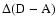 $\Delta ({\rm D-A})$