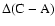 $\Delta ({\rm C-A})$