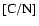 $ \rm [C/N]$