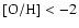 ${\rm [O/H] < -2}$