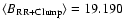 $\langle B_{\rm RR+Clump}\rangle=19.190$