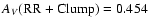 $A_{V}\rm (RR+Clump)=0.454$