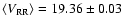 $\langle V_{\rm RR}\rangle =19.36\pm0.03$