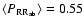 $\langle P_{{\rm RR_{\rm ab}}}\rangle =0.55$