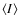 $\langle I \rangle$