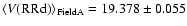 $\langle V({\rm RRd})\rangle _{\rm Field A} = 19.378\pm0.055$
