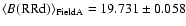 $\langle B{\rm (RRd)}\rangle_{\rm Field A}=19.731\pm0.058$