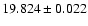 $19.824\pm0.022$