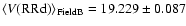 $\langle V({\rm RRd})\rangle _{\rm Field B} = 19.229\pm0.087$