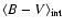 $\langle B-V\rangle_{\rm int}$