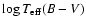 $ \log T_{\rm eff}(B-V)$