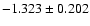 $-1.323\pm0.202$