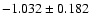 $-1.032\pm0.182$