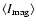 $\langle {I_{\rm mag}}\rangle$