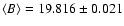 $\langle B \rangle=19.816 \pm 0.021$
