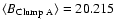 $\langle B_{\rm Clump~A}\rangle=20.215$