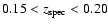 $0.15<z_{\rm spec}<0.20$