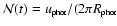 $\mathcal{N}(t)=u_{\mbox{\rm {\tiny
{phot}}}}/(2 \pi R_{\mbox{\rm {\tiny {phot}}}}$