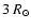 $3~R_\odot$