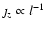 $\jmath_z \propto l^{-1}$
