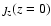 $\jmath_z(z=0)$