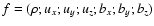$f=(\rho;u_x;u_y;u_z;b_x;b_y;b_z)$