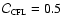 $\mathcal{C}_{\mbox{\rm
{\tiny {CFL}}}}=0.5$