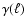 $\gamma(\ell)$