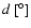$d~[^{\circ}]$