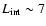 $L_{\rm int}\sim 7$