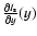 $\frac{\partial I_{\rm s}}{\partial y}(y)$