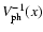 $V^{-1}_{\rm ph}(x)$
