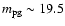 $m{_{\rm pg}}\sim19.5$