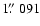 $1\hbox{$.\!\!^{\prime\prime}$ }091$