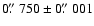 $0\hbox{$.\!\!^{\prime\prime}$ }750 \pm 0\hbox{$.\!\!^{\prime\prime}$ }001$