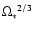 ${\Omega_*}^{2/3}$