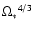 ${\Omega_*}^{4/3}$