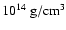 $10^{14}~{\rm g/cm^3}$