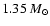 $1.35~M_{\odot}$