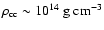$\rho_{\rm cc} \sim 10^{14}~{\rm g~cm^{-3}}$