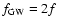 $f_{\rm GW}=2f$