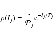 \begin{displaymath}%
p(I_j) = \frac{1}{\mathcal{P}_j}
{\rm e}^{-I_j / \mathcal{P}_j }
\end{displaymath}