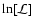 $\ln[\mathcal{L}]$
